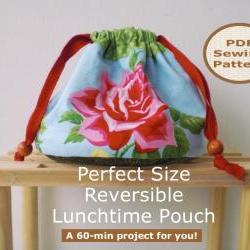 Reversible drawstring pouch - PDF Bag Sewing Pattern