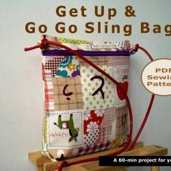 Get up and go go sling bag - pdf bag sewing pattern